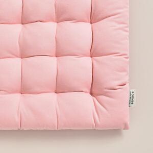 Svjetloružičasti umjetnički pamučni jastuk za stolicu 40x40 cm