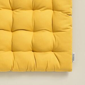 Premium žuti pamučni jastuk za stolicu 40x40 cm