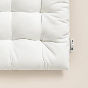 Toplo bijeli umjetnički pamučni jastuk za stolicu 40x40 cm