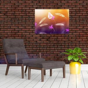 Slika - Ružičasti leptir (70x50 cm)