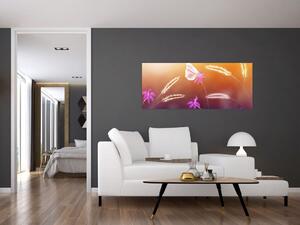 Slika - Ružičasti leptir (120x50 cm)