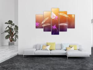 Slika - Ružičasti leptir (150x105 cm)