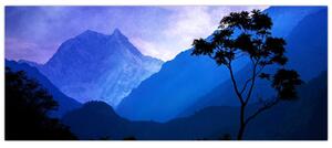 Slika - Noćno nebo u Nepalu (120x50 cm)
