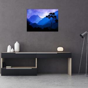 Slika - Noćno nebo u Nepalu (70x50 cm)