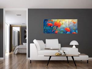 Slika - Narančasti cvjetovi (120x50 cm)