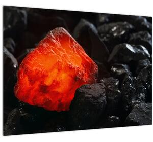 Staklena slika - užareni mineral (70x50 cm)