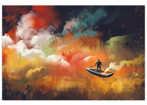 Slika - Čovjek koji plovi svemirom (90x60 cm)