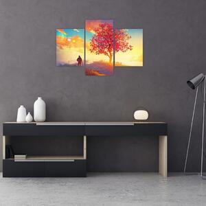 Slika - Drvo na brdu (90x60 cm)