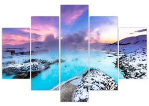 Slika - Plava laguna na Islandu (150x105 cm)