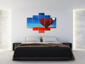 Slika - Stablo u obliku srca (150x105 cm)