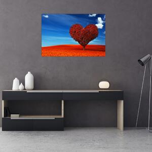 Slika - Stablo u obliku srca (90x60 cm)
