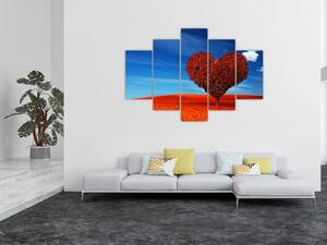 Slika - Stablo u obliku srca (150x105 cm)