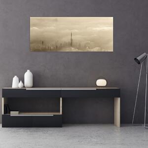 Slika - Grad u oblacima (120x50 cm)