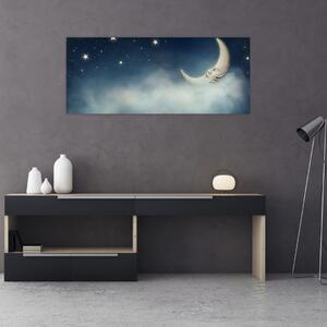 Slika - Mjesec sa zvijezdama (120x50 cm)