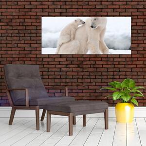 Slika - Polarni medvjedi (120x50 cm)