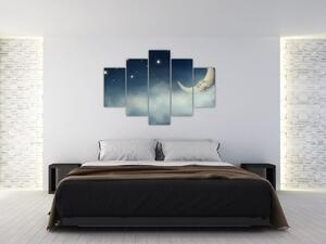 Slika - Mjesec sa zvijezdama (150x105 cm)