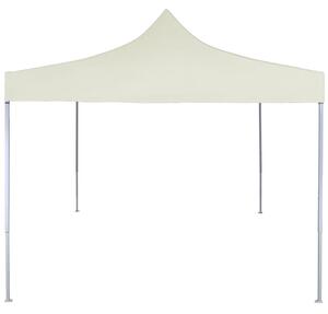 VidaXL Profesionalni sklopivi šator za zabave 2 x 2 m čelični krem