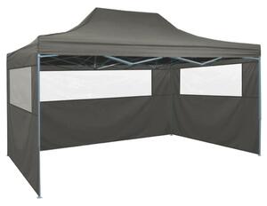VidaXL Profesionalni sklopivi šator za zabave 3 x 4 m čelični antracit
