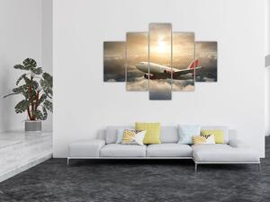 Slika - Zrakoplov u oblacima (150x105 cm)