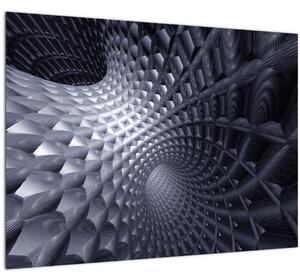 Staklena slika - 3D apstrakcija (70x50 cm)