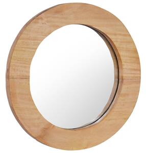 VidaXL Zidno ogledalo od tikovine 40 cm okruglo