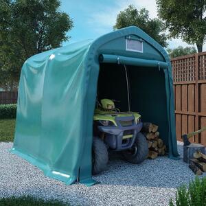 VidaXL Garažni šator PVC 1,6 x 2,4 m zeleni