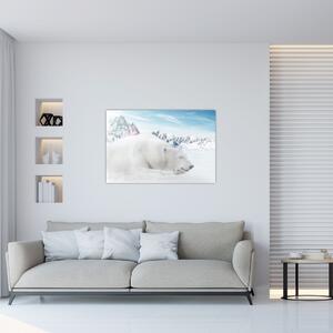 Slika - Polarni medvjed (90x60 cm)