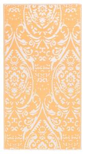 VidaXL Vanjski tepih narančasto-bijeli 160 x 230 cm PP