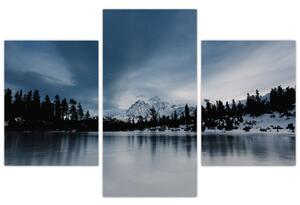 Slika - Na zaleđenom jezeru (90x60 cm)