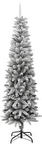 VidaXL Umjetno usko božićno drvce sa snijegom 210 cm PVC i PE