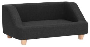 VidaXL Sofa za pse crna 95 x 63 x 39 cm od platna