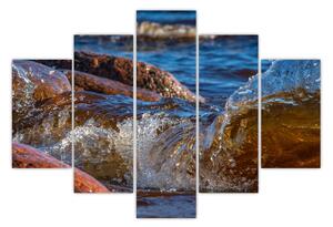 Detaljna slika - voda između kamenja (150x105 cm)