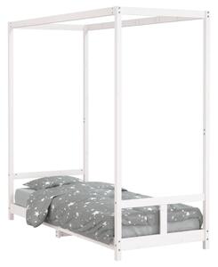 VidaXL Okvir za dječji krevet bijeli 80 x 200 cm od masivne borovine