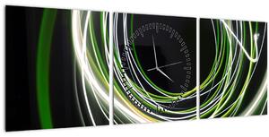 Slika zelenih linija (sa satom) (90x30 cm)