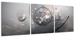 Slika apstraktnih kugli (sa satom) (90x30 cm)