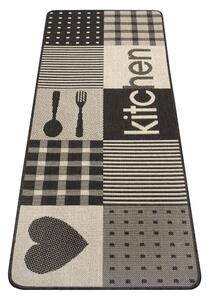 Bež kuhinjska staza Hanse Home Weave Patchwork Kitchen, 70 x 180 cm