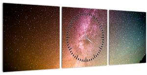 Slika - nebo puno zvijezda (sa satom) (90x30 cm)