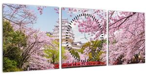 Slika japanske trešnje (sa satom) (90x30 cm)