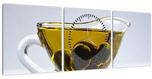 Slika maslinovog ulja (sa satom) (90x30 cm)