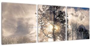 Slika drveta u magli (sa satom) (90x30 cm)