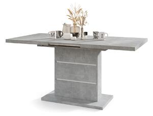 Mazzoni PIANO lagani beton / umetci bijele boje - moderni sklopivi stol do 200 cm