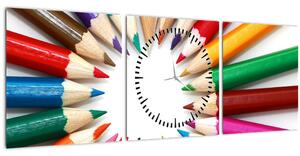 Slika olovaka u boji (sa satom) (90x30 cm)