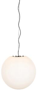 Moderna vanjska viseća svjetiljka bijela 56 cm IP65 - Nura