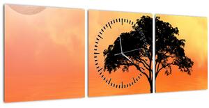 Slika drveta pri zalasku sunca (sa satom) (90x30 cm)