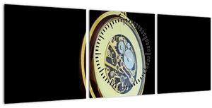 Slika zlatnog džepnog sata (sa satom) (90x30 cm)