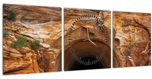 Slika - tunel u stijeni (sa satom) (90x30 cm)