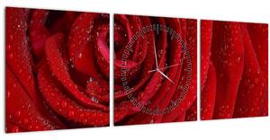 Slika - detalj ruže (sa satom) (90x30 cm)