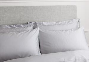 Siva posteljina od pamučnog satena Bianca Classic, 135 x 200 cm