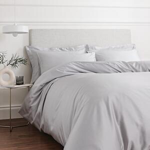 Siva posteljina od pamučnog satena Bianca Classic, 135 x 200 cm