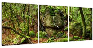 Slika čarobne šume (sa satom) (90x30 cm)